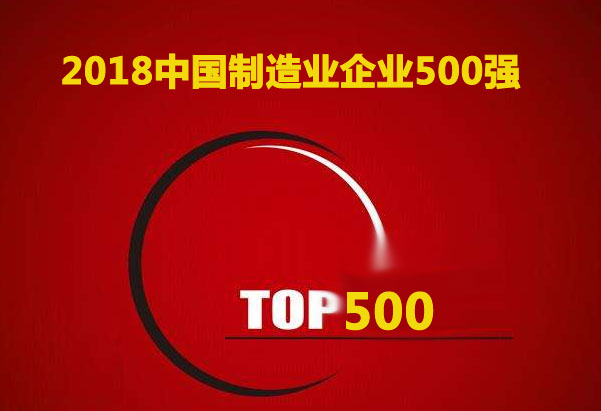2018中国制造业企业500强